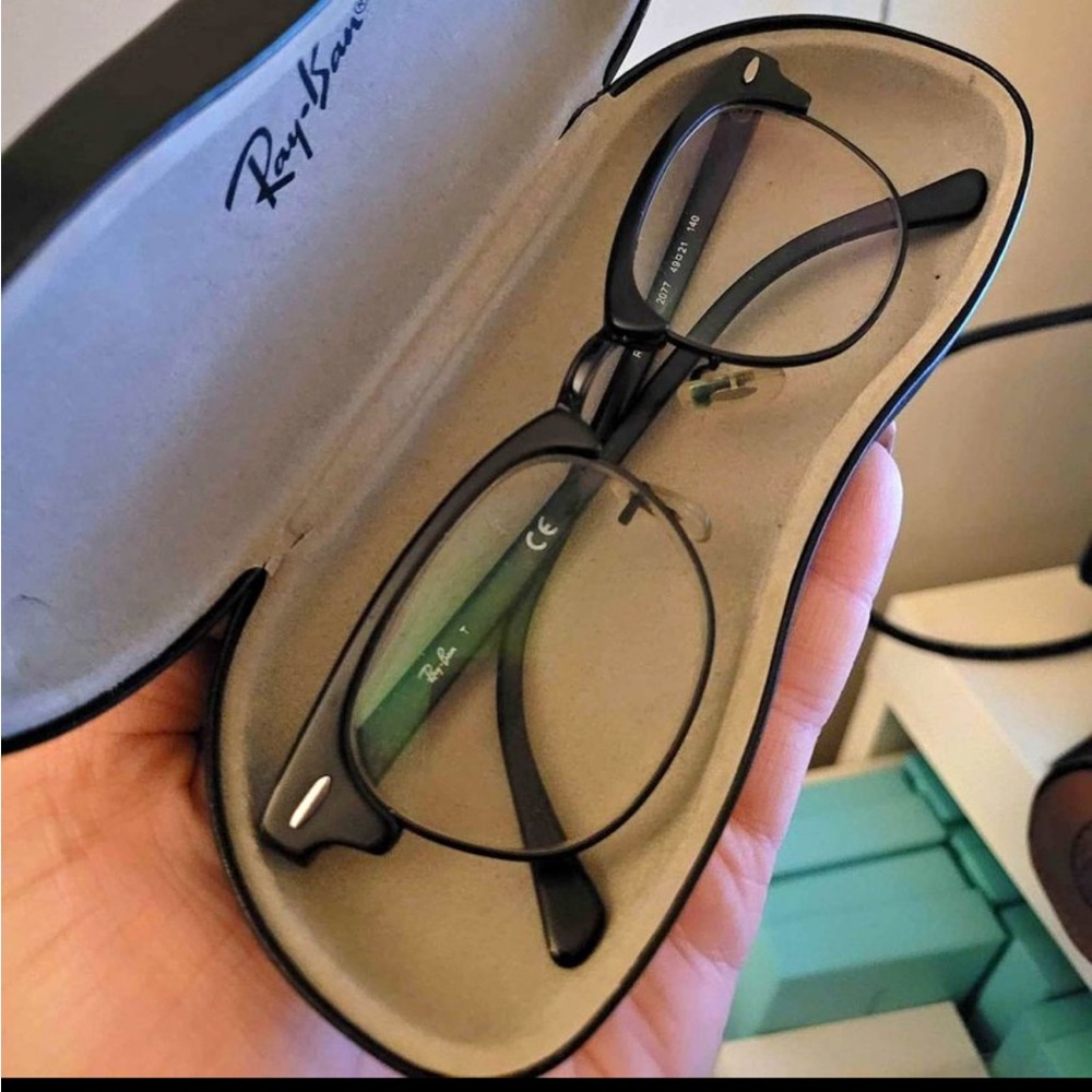Rayban frames.